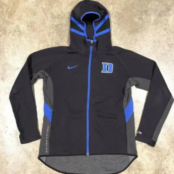 Nike ELITE Duke Blue Devils Basketball Full Zip Performance Hood CQ3038-010 Sz M - Picture 1 of 15